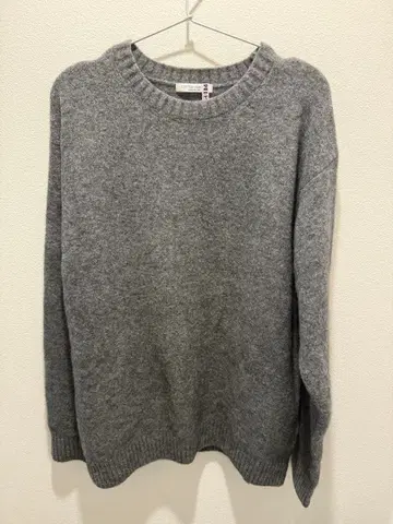 UNITED ARROWS 그레이 크루넥 스웨터 사이즈 XL