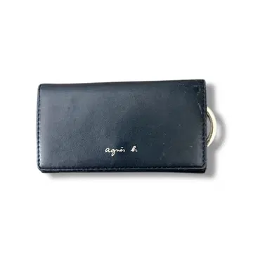 [ 새상품급 ] 에네스베 키케이스 블랙 가죽 6연 명함지갑