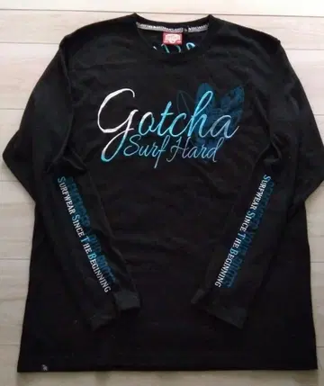 Gotcha 블랙 긴팔 롱T