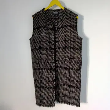 새상품급 john branigan 베스트 니트 베스트 슬리브리스 체크