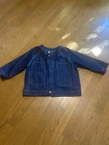 SO 데님 자켓 버튼 포함 래글런 슬리브