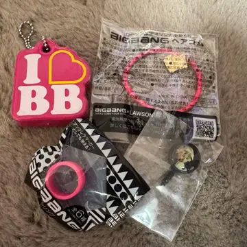 BIGBANG G-DRAGON 키링 실리콘 반지 머리끈 세트