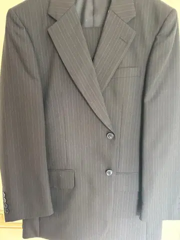 IASON 다크 그레이 스트라이프 비즈니스 정장