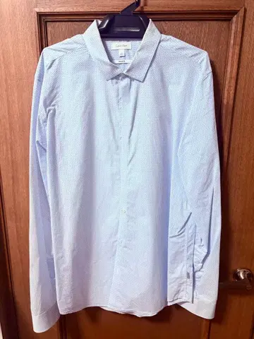 Calvin Klein 긴팔 셔츠 INFINITE 라인 면 스트레치 L