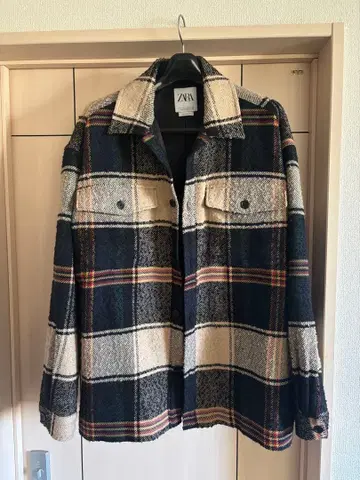 ZARA 체크 무늬 자켓 L