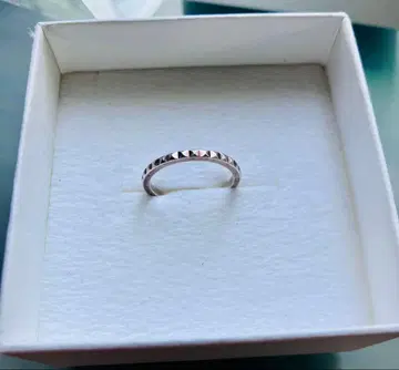 새상품급 925 각인 스터드 반지 실버 반지 약 1호 핑키