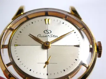 귀중 스켈레톤 미사용 데드 오리엔트 스타 스몰 세컨드 투톤 다이얼 10석