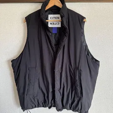 CITEN 패디드 오버 베스트 블랙