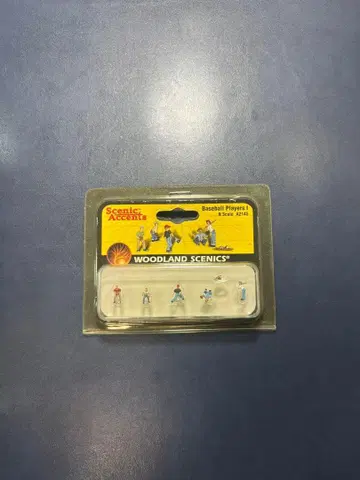 WOODLAND SCENICS 철도 모형용 베이스볼 플레이어