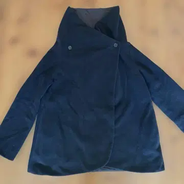 블랙 블랙 망토형 코트