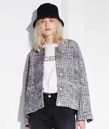 미라 오웬 트위드 자켓