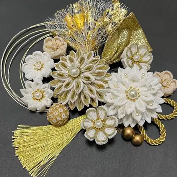 성인식 시치고산 결혼식 사전 촬영 머리 장식 츠마미자이쿠