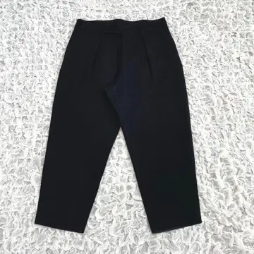 요건 레일 울 캐시미어 실크 턱 팬츠