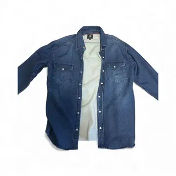 다크 네이비 데님 셔츠