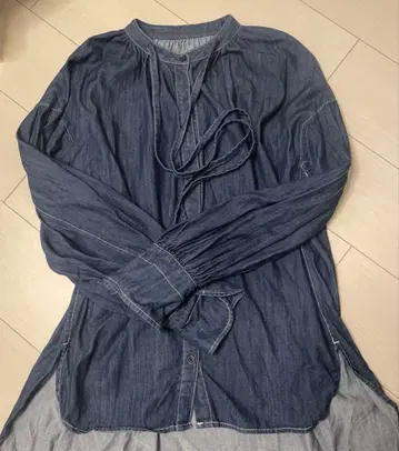 Machatt 데님 블라우스 블루