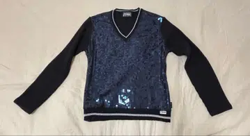 GIANFRANCO FERRE JEANS 스팽글 V넥 스웨터