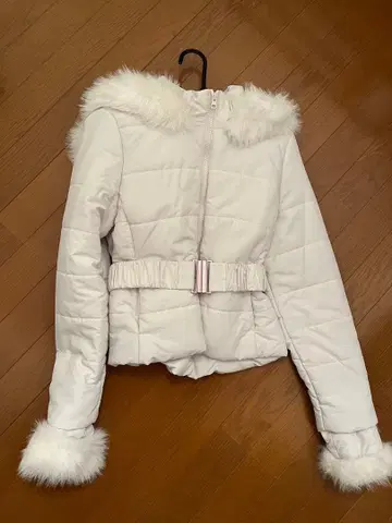 GRL 벨트 포함 퍼 충전솜 다운 자켓[kd36]