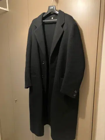 무지 라보 Mujilabo 24AW 울 캐시미어 체스터 코트 M 블랙