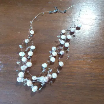 담수 펄 다층 목걸이