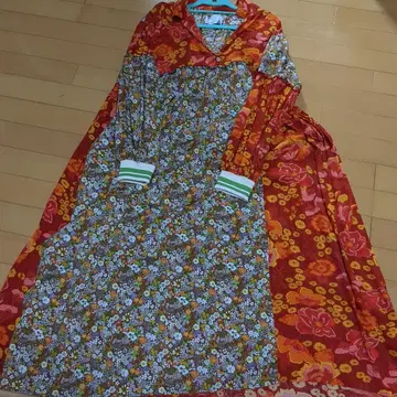 OKIRAKU 로즈버드 셔츠 원피스