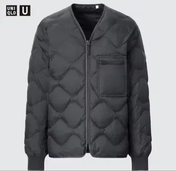 유니클로 U 리사이클 다운 자켓 S 다크 그레이 UNIQLO U