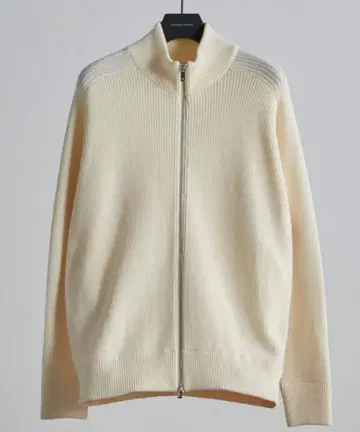 [ 새상품급 ] UNITED TOKYO 울 리브 집업 드라이버즈 니트 2