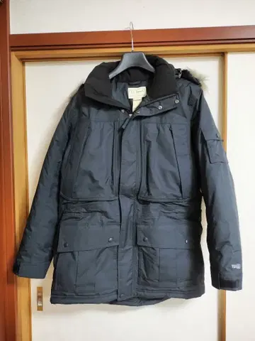 L.L.Bean 블랙 퍼 다운 자켓 M 사이즈