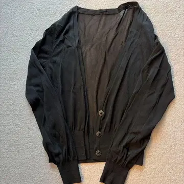 FOXEY 블랙 긴팔 가디건 38