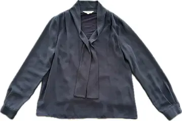 네이비 긴팔 셔츠 폴리에스테르 100%