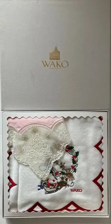 와코 WAKO 손수건 타월 손수건 크리스마스