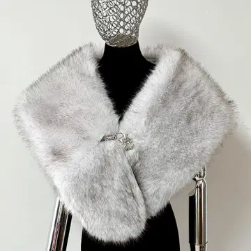 새상품 성인식 기모노 숄 퍼 후리소데용 피로연 결혼식 기모노용 럭셔리