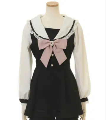 LIZLISA 세일러 셋업 긴팔 블랙