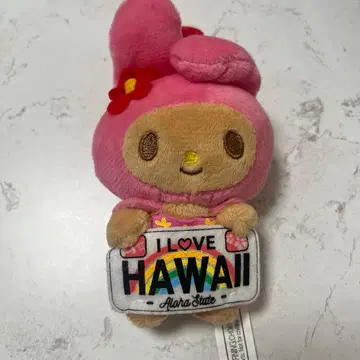 산리오 마이멜로디 일광화상 마이멜로 키링 하와이 한정판 ABC 스토어