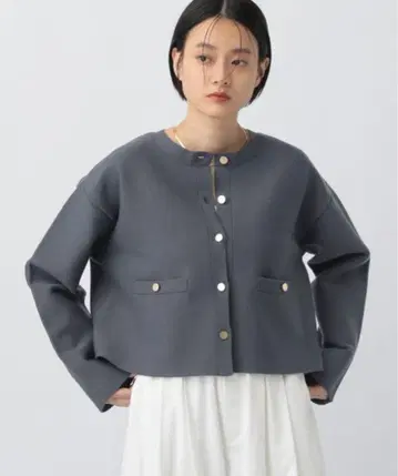 [ 새상품급 ] A part by 가디건 금 버튼 크루 가디건