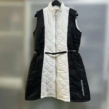 Kiss on the green 바이컬러 퀼팅 원피스