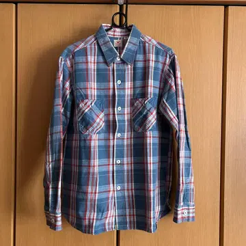 SUGAR CANE 체크 무늬 플란넬 셔츠 L