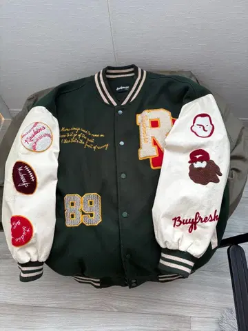 바시티 자켓 그린