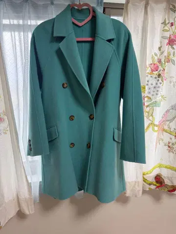 Plage 민트 그린 체스터 코트 36