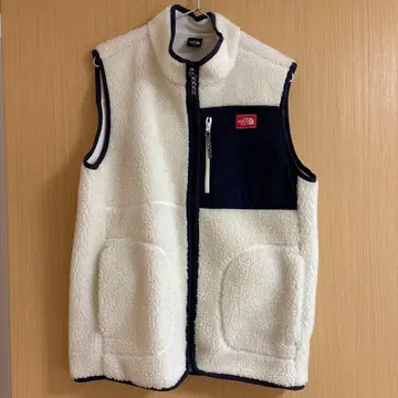 THE NORTH FACE 플리스 베스트 화이트/네이비
