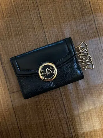 MICHAEL KORS 블랙 가죽 키케이스