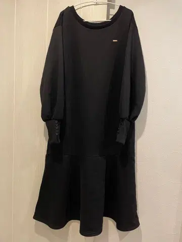 보트넥 속기모 맨투맨 원피스