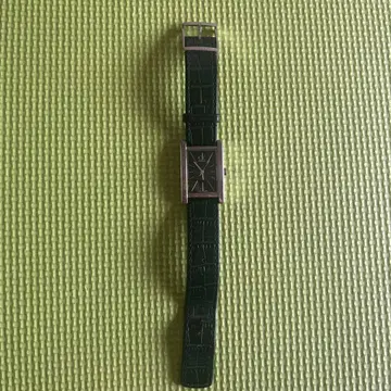 CK 캘빈클라인 스퀘어 손목시계 K4P231 악어 무늬 벨트