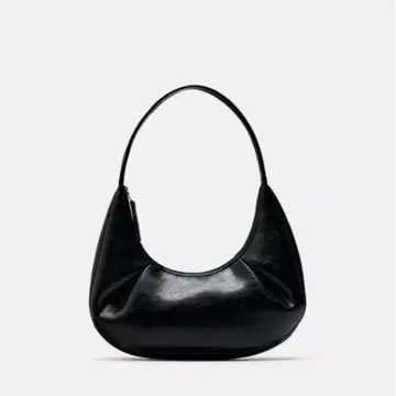 ZARA 오벌 숄더백 블랙