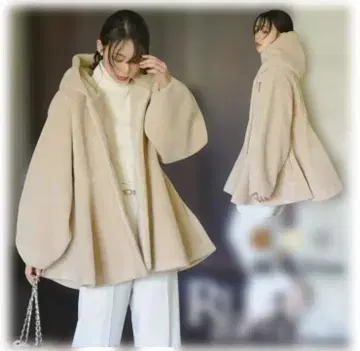 RUIRUE 코트, 퍼 안감 아우터, 정말 귀여워요. 파격!