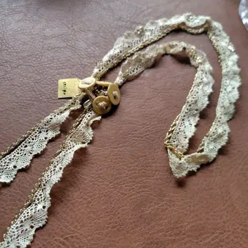 recipe 목걸이 펄 레이스 비즈