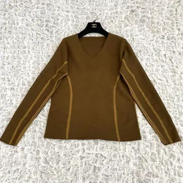 요건 레일 디자인 니트 울 상의