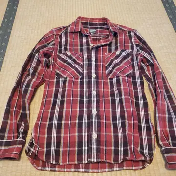 모모타로 청바지 긴팔 플란넬 셔츠 36