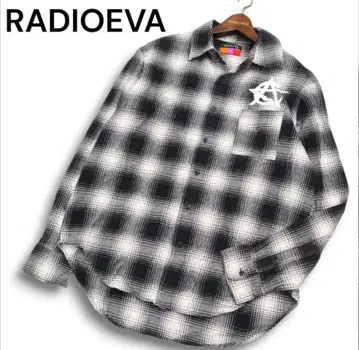RADIOEVA 체크 무늬 플란넬 셔츠