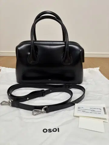 OSOI BOAT BROT 핸드백 숄더 스트랩 포함 블랙