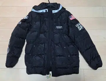 AVIREX RECON 블랙 다운 자켓